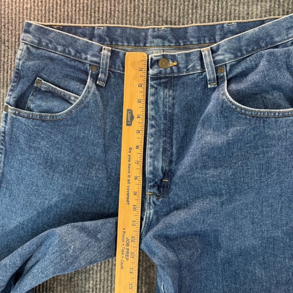 Wrangler Cowboy Cut Jeans Mens 36x30 35001AI Western Straight Leg Blue‎ Denim - Picture 8 of 9